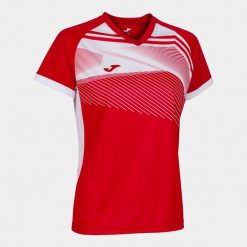Koszulka do piłki nożnej damska Supernova II. Białe bluzki damskie Joma, m, bez wzorów, sportowe, bez kołnierzyka, bez ramiączek. Za 131.99 zł.