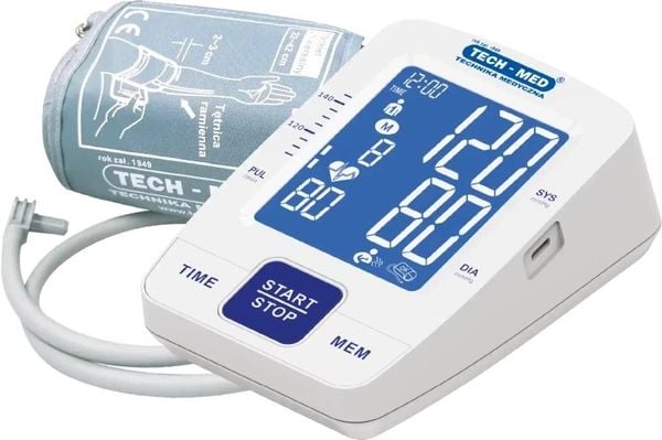 Ciśnieniomierz TMA-CONTROL 5 TECH-MED z funkcją mowy, pomiar podczas pompowania, pamięć 2x120, 22-42 cm. Ciśnieniomierze Tech-Med. Za 119.00 zł.
