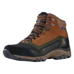 Buty trekkingowe męskie Haglöfs Skuta Proof Mid. Brązowe buty zimowe męskie Haglöfs, bez wzorów, bez obcasa, bez zapięcia. Za 730.00 zł.