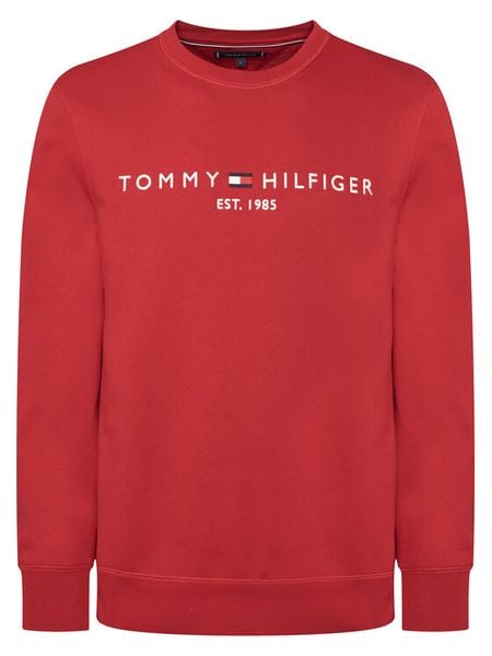 Tommy Hilfiger Bluza Logo MW0MW11596 Czerwony Regular Fit. Czerwone bluzy męskie Tommy Hilfiger, m, bez wzorów, z syntetyku, bez ramiączek, bez kaptura. Za 449.99 zł.