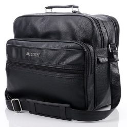 Torba męska do ręki i na ramię Bag Street 1801. Czarne torby na ramię męskie Bag Street, z nylonu, do ręki. Za 119.90 zł.