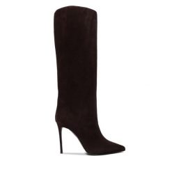 Kozaki Le Silla. Brązowe kozaki damskie LE SILLA, bez wzorów, bez obcasa, na szpilce, bez zapięcia. Za 5,429.00 zł.