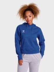 Bluza damska z kapturem Hummel Go 2.0. Szare bluzy damskie Hummel, xs, bez wzorów, z bawełny, bez ramiączek, z kapturem. Za 233.50 zł.