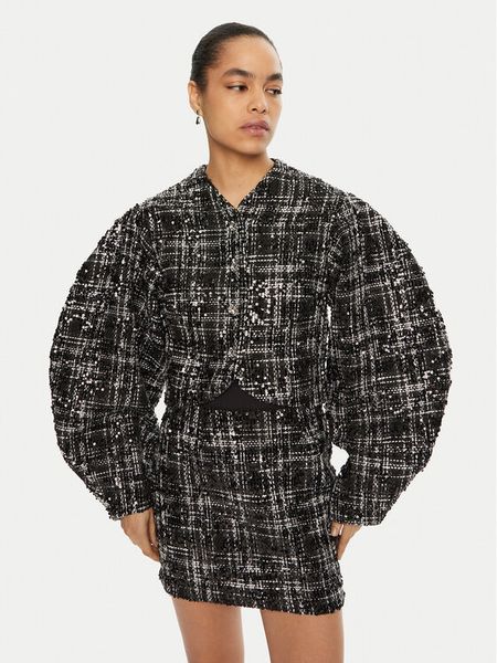 ROTATE Kurtka przejściowa 113908 Czarny Regular Fit. Czarne kurtki damskie ROTATE, bez wzorów, z syntetyku, bez kaptura. Za 1,339.00 zł.
