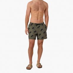 Szorty kąpielowe pływanie męskie Swedemount Forest Stretch Beach Shorts. Czarne kąpielówki męskie SWEDEMOUNT, m, bez wzorów. Za 129.99 zł.