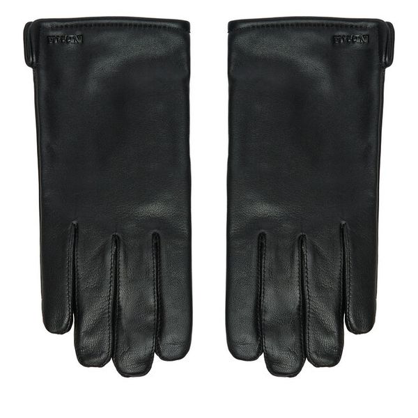 Rękawiczki Męskie Puccini. Czarne rękawiczki męskie Puccini, bez wzorów. Za 129.99 zł.