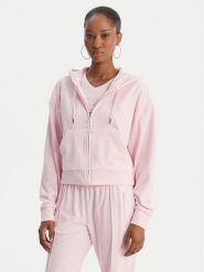 Juicy Couture Bluza Iccle JCWAS126304 Różowy Oversize. Czerwone bluzy damskie Juicy Couture, xs, bez wzorów, z syntetyku, bez ramiączek, bez kaptura. Za 439.99 zł.