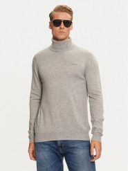 Guess Golf Ebenezer M4BR05 Z3H82 Szary Regular Fit. Szare swetry męskie Guess, l, z aplikacjami, z syntetyku, bez kołnierzyka, bez ramiączek. Za 219.99 zł.