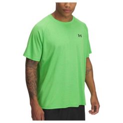 T-Shirt Męski Sportowy Under Armour Tech Textured. Zielone koszulki sportowe męskie Under Armour, m, bez wzorów, bez ramiączek, na fitness i siłownię. Za 139.99 zł.