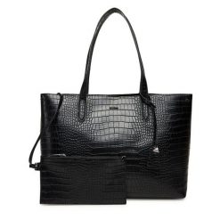 Torebka Aldo. Czarne shopperki damskie Aldo, bez wzorów, bez dodatków. Za 269.99 zł.