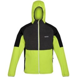 Kurtka Softshell Attare dla Mężczyzn Regatta - Wiatroszczelna i Oddychająca. Niebieskie kurtki męskie Regatta, m, bez wzorów, z softshellu, bez kaptura, trekkingowe. Za 229.99 zł.