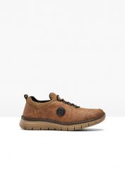 Sneakersy Rieker. Brązowe buty sportowe męskie bonprix, bez wzorów, bez zapięcia. Za 249.99 zł.