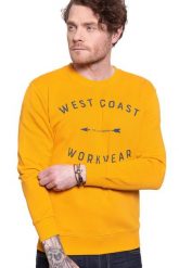 LEE WORKWEAR SWS GOLDEN YELLOW L81KSPNF 112121826. Żółte bluzy męskie Lee, l, bez wzorów, bez ramiączek, bez kaptura. Za 129.99 zł.