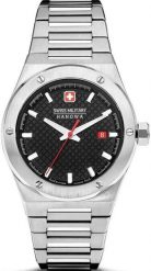 Zegarek Swiss Military Hanowa Swiss Military Hanowa SMWGH2101604 Zegarek męski czarna tarcza 43 mm. Czarne zegarki męskie Swiss Military Hanowa, bez wzorów. Za 887.99 zł.
