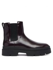 Calvin Klein Sztyblety Lugged Chelsea Boot Matt Lth HM0HM02445 Brązowy ciemny. Brązowe botki męskie Calvin Klein, bez wzorów, ze skóry, bez obcasa, bez zapięcia. Za 749.99 zł.