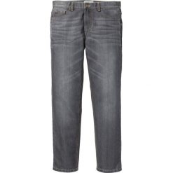 Dżinsy ze stretchem regular fit straight. Niebieskie jeansy męskie bonprix, z jeansu. Za 129.99 zł.