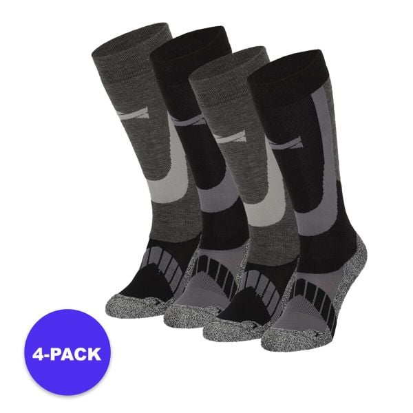 Skarpety narciarskie unisex 4 szt. Czarne skarpetki damskie Xtreme, bez wzorów, z materiału. W wyprzedaży za 220.75 zł.