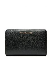 MICHAEL Michael Kors Portfel 32R4G8ED6L Czarny. Czarne portfele damskie MICHAEL Michael Kors, ze skóry. Za 409.99 zł.