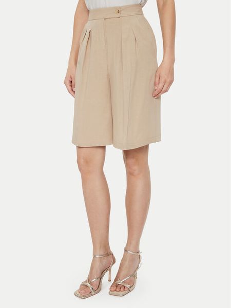 ViCOLO Bermudy TB1568 Beżowy Relaxed Fit. Brązowe szorty damskie ViCOLO, bez wzorów, z materiału. Za 399.99 zł.