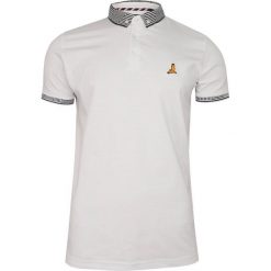 Biała Bawełniana Koszulka POLO -Brave Soul- Męska, Krótki Rękaw, z Kołnierzykiem, Sportowa. Białe koszulki sportowe męskie Brave Soul, l, bez wzorów, z bawełny, bez ramiączek. Za 59.00 zł.