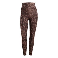 Damskie legginsy 7/8 adidas Optime Essentials Leopard. Brązowe legginsy damskie Adidas, bez wzorów, ze skóry. Za 250.00 zł.
