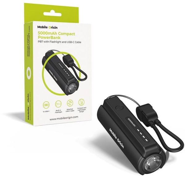 Powerbank Mobile Origin MO-CPFC-PB7 5000 mAh Czarny. Czarne powerbanki MOBILE ORIGIN. Za 56.99 zł.
