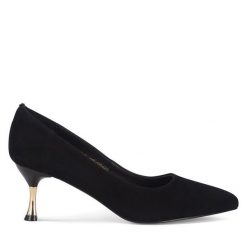 Czółenka Sergio Bardi. Czarne czółenka damskie Sergio Bardi, bez wzorów, bez obcasa, bez zapięcia. Za 279.00 zł.