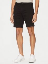 Calvin Klein Szorty materiałowe Modern Twill K10K114063 Czarny Slim Fit. Czarne szorty męskie Calvin Klein, bez wzorów, z bawełny. Za 199.99 zł.