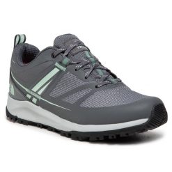 Trekkingi The North Face. Szare obuwie sportowe damskie The North Face, bez wzorów, bez zapięcia, trekkingowe. Za 249.99 zł.