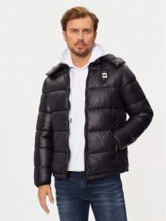 KARL LAGERFELD Kurtka puchowa 505022 544590 Czarny Slim Fit. Czarne kurtki męskie KARL LAGERFELD, m, bez wzorów, z puchu, bez kaptura. W wyprzedaży za 659.99 zł.