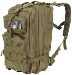 Plecak 38 litrów – trekking, wędrówki, outdoor – plecak XL. Zielone plecaki męskie TRIZAND, bez wzorów, z gumy, biznesowe. Za 79.90 zł.