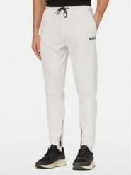 BOSS Spodnie dresowe Toc Spin 50554379 Biały Regular Fit. Białe spodnie sportowe męskie Boss, m, bez wzorów, z dresówki. Za 699.99 zł.