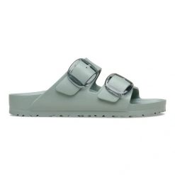 BIRKENSTOCK Arizona Big Buckle EVA Pure Sage Klapki damskie. Zielone klapki damskie Birkenstock, na lato, bez wzorów, eleganckie, bez obcasa, bez zapięcia. Za 269.99 zł.