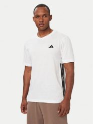 Adidas Koszulka techniczna Workout Essentials FEELREADY 3-Stripes KD0606 Biały Regular Fit. Białe koszulki sportowe męskie Adidas, m, bez wzorów, z bawełny, bez ramiączek, na fitness i siłownię. Za 149.99 zł.