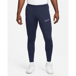 Spodnie sportowe męskie Nike DF Academy 23. Niebieskie spodnie sportowe męskie Nike, l, bez wzorów, z dresówki. Za 256.00 zł.