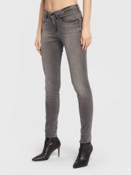 Guess Jeansy Annette W2YA99 D4PZ2 Szary Skinny Fit. Szare jeansy damskie Guess, z aplikacjami, z bawełny. Za 259.99 zł.