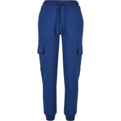 Damski strój do joggingu typu cargo Urban Classics. Niebieskie spodnie sportowe damskie Urban Classics, bez wzorów, sportowe, długie, do biegania. Za 214.00 zł.