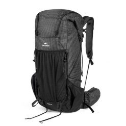 PLECAK ROCK SERIES 2.0 60L CNK2550XB018-BLACK. Szare plecaki męskie NATUREHIKE, bez wzorów, z materiału, rockowe. Za 559.99 zł.