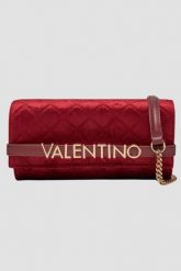 VALENTINO Czerwona torebka damska Life Pochette. Czerwone torebki do ręki damskie Valentino by Mario Valentino, bez wzorów, z weluru, bez dodatków. W wyprzedaży za 376.99 zł.
