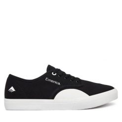 Tenisówki Emerica. Czarne trampki męskie Emerica, bez wzorów, bez zapięcia. Za 209.99 zł.