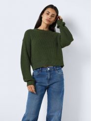 Noisy May Sweter Maysa 27021536 Zielony Relaxed Fit. Zielone swetry nierozpinane damskie Noisy May, xl, bez wzorów, z syntetyku, bez kołnierzyka, bez ramiączek. Za 79.99 zł.