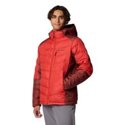 Kurtka puchowa męska Columbia Labyrinth Loop II Hooded. Czerwone kurtki męskie Columbia, l, bez wzorów, z puchu, sportowe, bez kaptura. Za 639.99 zł.