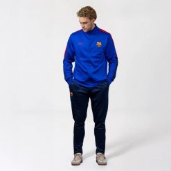 Dres treningowy FC Barcelona męski 25/26. Niebieskie komplety dresowe męskie FC BARCELONA, m, bez wzorów, z dresówki. Za 329.00 zł.