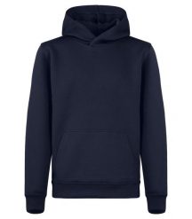 Clique Bluza z kapturem Basic Active Junior z barwionej przędzy – Dark Navy. Niebieskie bluzy damskie CLIQUE, m, bez wzorów, bez ramiączek, z kapturem. Za 145.11 zł.