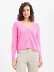 American vintage Wełniany kardigan damski Kobiety różowy|wyrazisty róż marmurkowy, S. Czerwone kardigany damskie American Vintage, s, bez wzorów, z wełny, vintage, bez kołnierzyka. Za 649.95 zł.