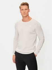 KARL LAGERFELD Sweter 655000 544399 Beżowy Regular Fit. Brązowe swetry męskie KARL LAGERFELD, m, bez wzorów, z wełny, bez kołnierzyka, bez ramiączek. Za 379.99 zł.