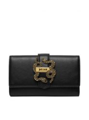 Just Cavalli Portfel 80RA5PA5 ZSA89 Czarny. Czarne portfele damskie Just Cavalli, ze skóry. Za 409.99 zł.