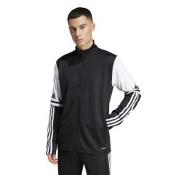 Kurtka z dresu adidas Squadra25. Białe kurtki męskie Adidas, xl, bez wzorów, z dresówki, sportowe, bez kaptura. Za 134.99 zł.