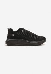 Czarne Buty Sportowe Sneakersy z Tłoczoną Cholewką Vivarinda. Czarne buty sportowe męskie Born2be, bez wzorów, z jeansu, bez zapięcia. Za 99.99 zł.
