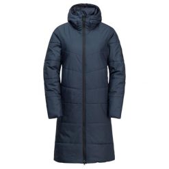 Płaszcz damski Jack Wolfskin Deutzer. Niebieskie płaszcze damskie Jack Wolfskin, na zimę, m, bez wzorów, z materiału, wizytowe, bez kołnierzyka, z kapturem. Za 775.50 zł.